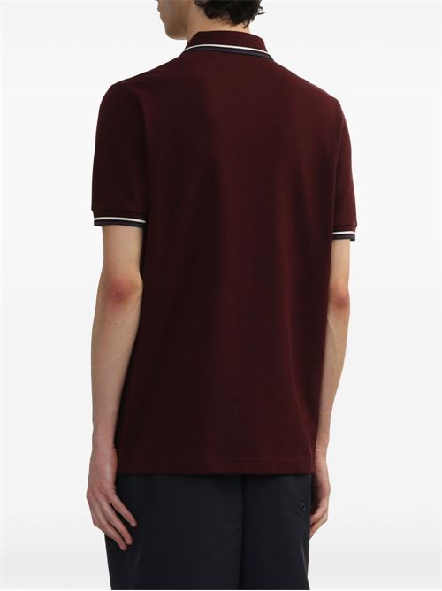 Polo manica corta con doppio bordino e logo ricamato FRED PERRY | M3600Y29